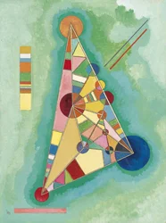 Colorato nel triangolo Dipinto di Vassily Kandinsky