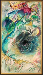 Improvvisazione senza titolo (pittura su tela)