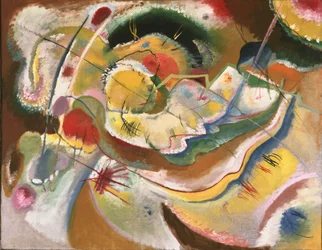 Kandinsky - Piccolo dipinto con il giallo (improvvisazione), 1914
