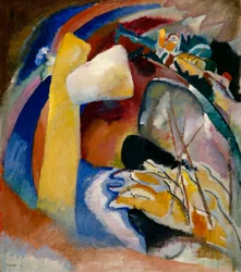 Kandinsky - Studio per un dipinto con forma bianca, 1913