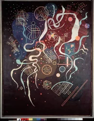 Il movimento. Composizione non rappresentativa. Dipinto di Vassily Kandinsky