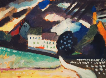 Castello di Murnau e la Chiesa II; Murnau, Schloss und Kirche II
