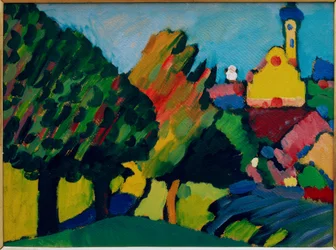 Murnau – Paesaggio autunnale con chiesa