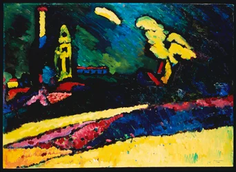 Murnau, paesaggio con chiesa I