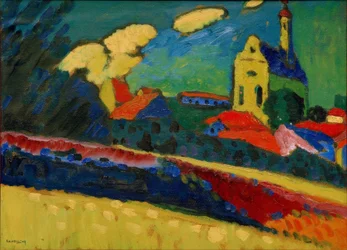 Studio per Murnau – Paesaggio con chiesa