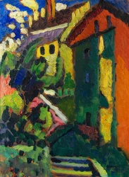 Scala verso il castello (Murnau)