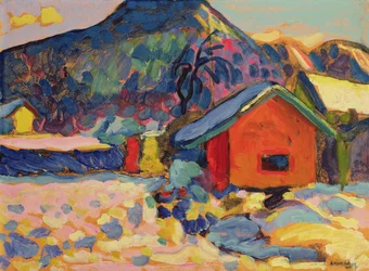 Studio invernale con montagna, 1908