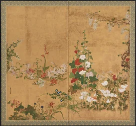 Fiori, periodo Edo, inizio-metà XVIII secolo