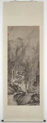 Alti studiosi in una foresta invernale (S1989.7)