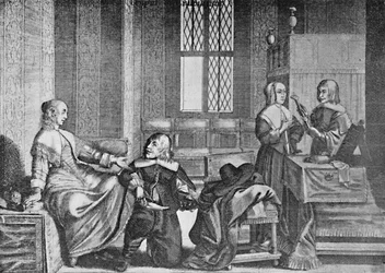 Una signora che compra scarpe, c1650, 1903