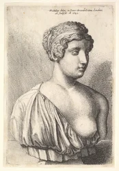Busto antico di una donna