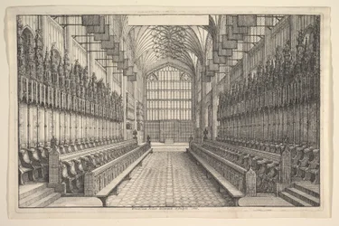 Coro e stalli nella cappella di San Giorgio, Windsor