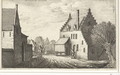 Strada del villaggio a Hemsen vicino a Mechelen