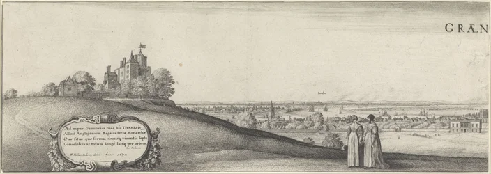 Veduta di Greenwich (piatto sinistro)