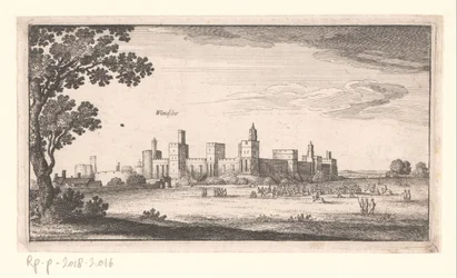 Veduta del Castello di Windsor (Paesaggi e vedute cittadine, Amoenissimi Aliquot Locorum)
