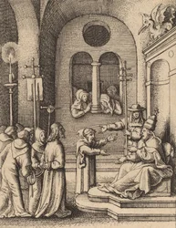 Gesù di nuovo davanti a Caifa