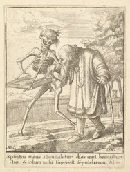 Vecchio, dalla Danza della Morte, 1651