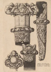 Ornamentazione per un pugnale e fodero