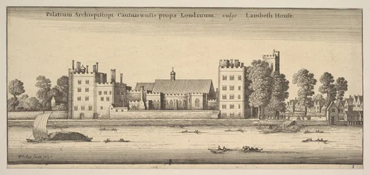 Palatium Archiepiscopi Cantuariensis prope Londinum volgarmente Lambeth House Lambeth House: P..., 1647