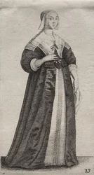 I Vari Abiti delle Donne Inglesi, dalla Nobiltà alle Donne di Campagna..., 1639