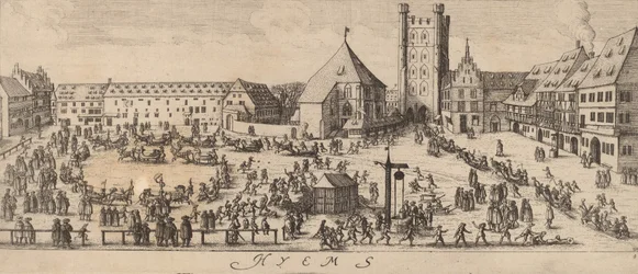 Inverno: Il campo di parata, c. 1628-1629