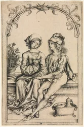 Gli amanti (dopo il Maestro del Libro di Casa), c. 1490 (incisione)