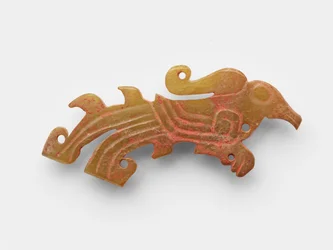 Pendente a forma di uccello, c.1050-c.950 a.C. (giada, nefrite)