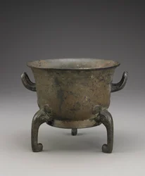 Vaso rituale per cibo (Yu), c.1000-900 a.C. (bronzo)