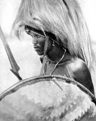 Un guerriero Masai, Africa