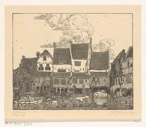 Case sul porto di Enkhuizen