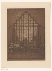 Interno dello studio di Wijnand Otto Jan Nieuwenkamp a Het Marken in Edam Nel mio studio, Edam