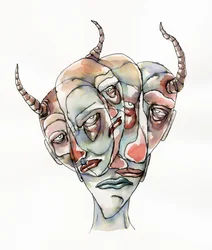 Volti surreali multipli
