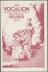 Bollettino dei dischi Vocalion, anni 1920