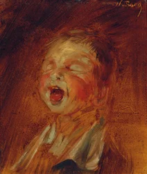 Ragazzo urlante, 1873 circa (olio su cartone)