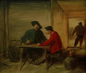 Contadini che bevono in una locanda