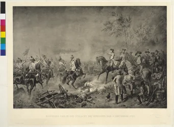 Arciduca Carlo nella battaglia di Würzburg