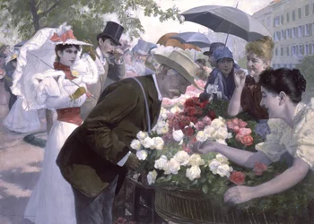 Rose rosse o bianche, signore?