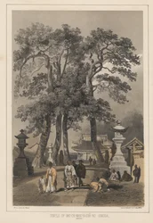 Tempio di Hat-Chi-Man-Ya-Chu-Ro, Simoda (Sintoo), 1855