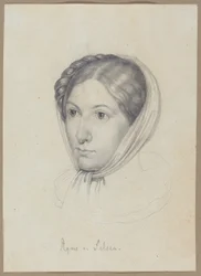 Agnes von Felsen, 1822 circa (grafite)