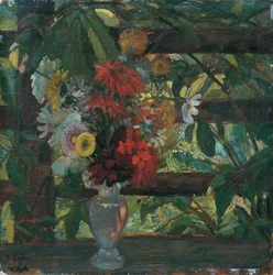 Pergola con fiori