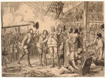 Cristiano IV sulla "Trefoldigheden"