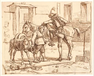 Don Chisciotte monta a cavallo