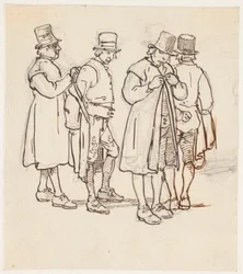 Gruppo di quattro contadini svedesi