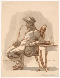 Uomo con pipa e berretto. Lo zio dell