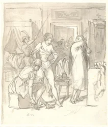 Le sorelle si vestono per il carnevale