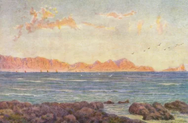 La parte meridionale di False Bay, con Cape Hangclip