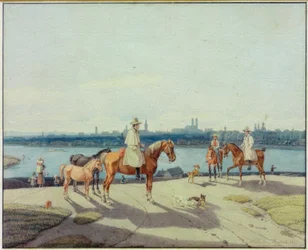 Cavaliere sulla riva dell