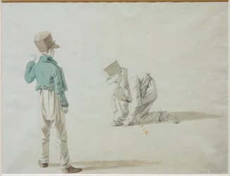 Studio di ragazzo con berretto