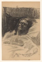 Moglie di Wilhelmus Johannes Steenhoff, a letto