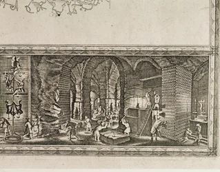 Le miniere di sale di Wieliczka, vicino a Cracovia, producevano circa un terzo delle entrate dei re polacchi... (incisione)